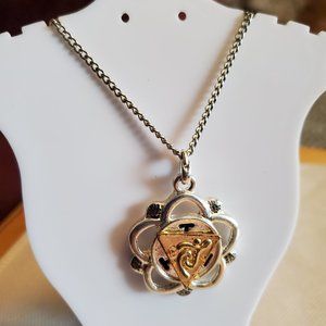 23" Stainless Steel Celtic Theme Pendant Necklace